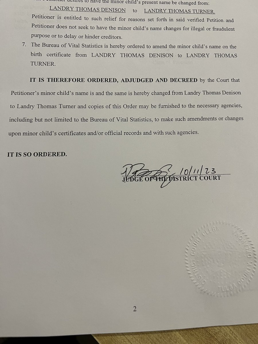 christina74012's tweet photo. My boy finally has his daddy’s last name. A last name he can be proud of. https://t.co/MQDGBGCwwW