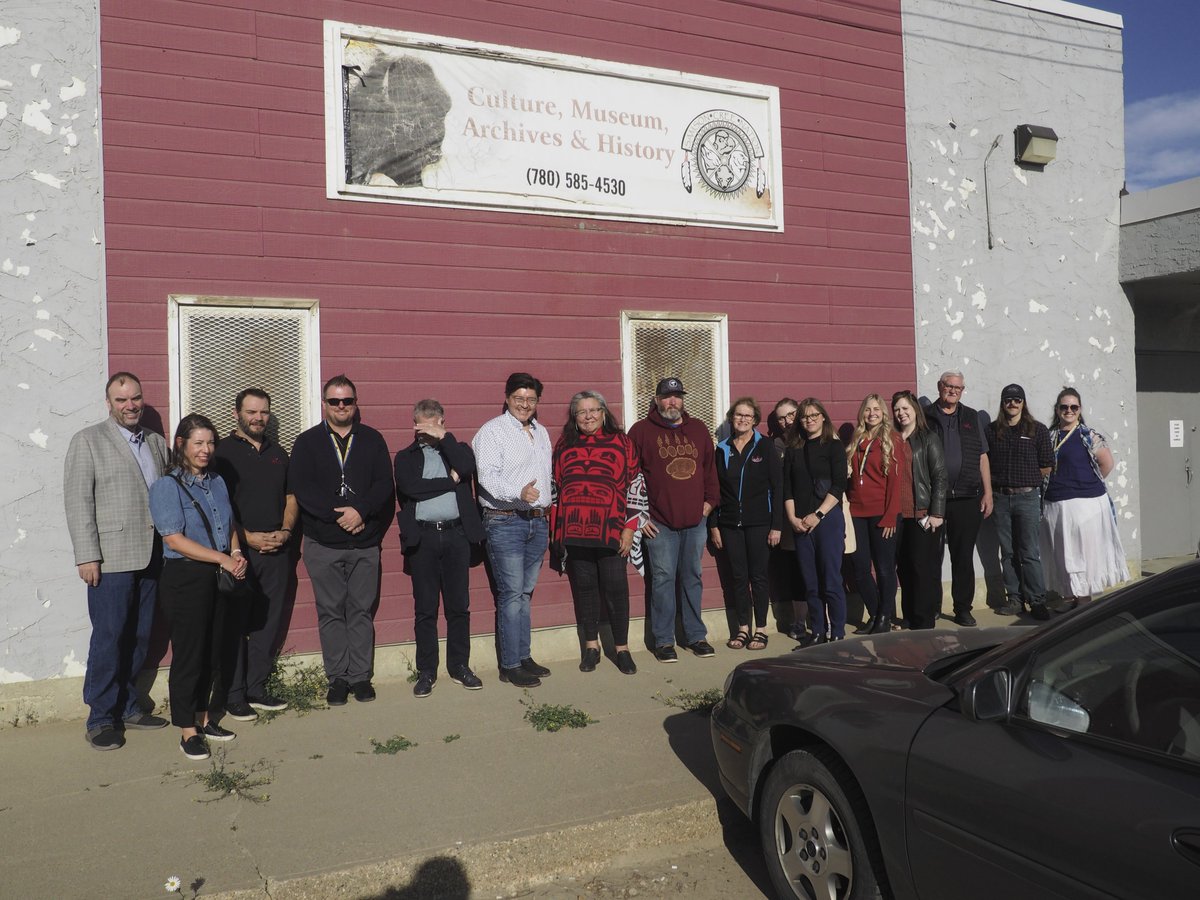 SamsonCree's tweet photo. @SamsonCree @CityofLeduc #Leduc Mayor and Councillors visit #SamsonCree October 10, 2023. Chief and Council with Mayor and Councillors. #SamsonMuseum taking a tour. https://t.co/gWZi85JtJL
