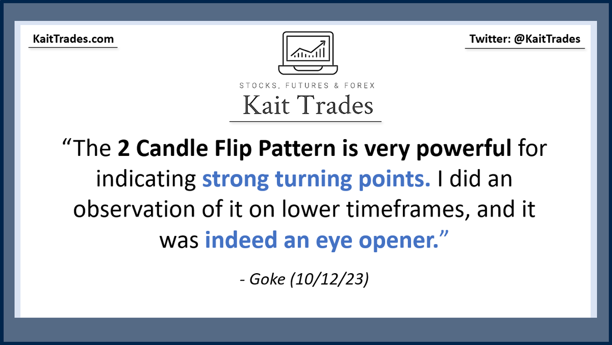 KaitTrades's tweet photo. See Kait's 2 CANDLE FLIP PATTERN in action! Tomorrow, October 13, 2023: 9am - 10am ET for a Complimentary Live Trading With Kait Session. Recording Included.
Don't Miss Out - Like, Share &amp; Re-Tweet.
To Register: https://t.co/7u4b5azKCy https://t.co/xwmBbPjeYM