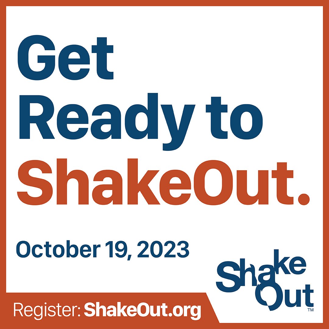 On Thurs, Oct 19, 2023, at 10:19 a.m., Culver City will join the State of California, the County and Los Angeles, and many other stakeholders in participating in the world’s largest earthquake drill, the Great Shakeout! For info, visit: shakeout.org/california/ind…