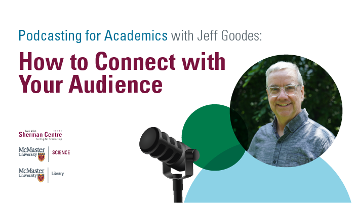 Sherman Centre For Digital Scholarship (@macscds) on Twitter photo Learn to connect with your audience and build an online listenership at this podcasting for academics roundtable discussion hosted by Jeff Goodes, veteran CBC reporter and the 2023 journalist-in-residence for <a href="/McMasterScience/">McMaster Faculty of Science</a>. Open to All!
🔗 Register: libcal.mcmaster.ca/event/3756280 Learn to connect with your audience and build an online listenership at this podcasting for academics roundtable discussion hosted by Jeff Goodes, veteran CBC reporter and the 2023 journalist-in-residence for <a href="/McMasterScience/">McMaster Faculty of Science</a>. Open to All!
🔗 Register: libcal.mcmaster.ca/event/3756280