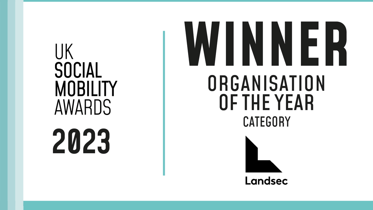 The final category winner of the #SOMO2023 is @LandsecGroup, who won the ‘Organisation of the Year’ award, championed by @CMCmarkets! 🙌🏾 #socialmobility