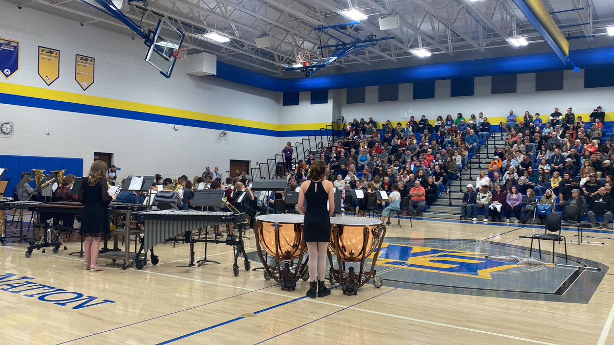 Enjoying the future of <a href="/EastNobleBands/">East Noble Bands</a>  and East Noble Choirs at the MS Fall concert.