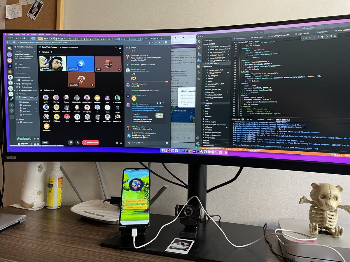 elchuo160's tweet image. 😼Hey Guys! Today I had the opportunity to share the @DIN0GR0W  pitch deck on the HYPERDRIVE HACKATHON discord, it was great, thanks for the space.
@jacobvcreech @SolPlay_jonas #hyperdrivehackathon