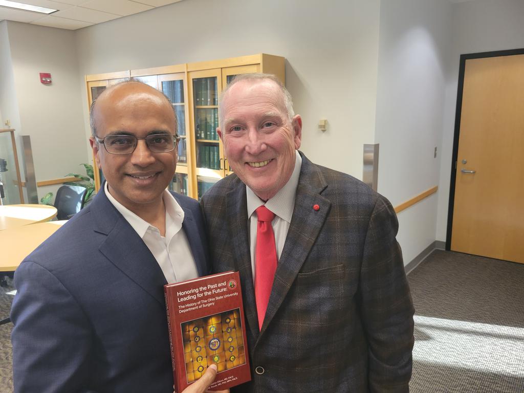 Congrats to Dr. Ellison for a successful book signing event-Honoring the Past and Leading the Future: The History of the Ohio State University Department of Surgery @timpawlik @OhioStateSurg @OhioStateMed @psweigert @DrCoCoMD