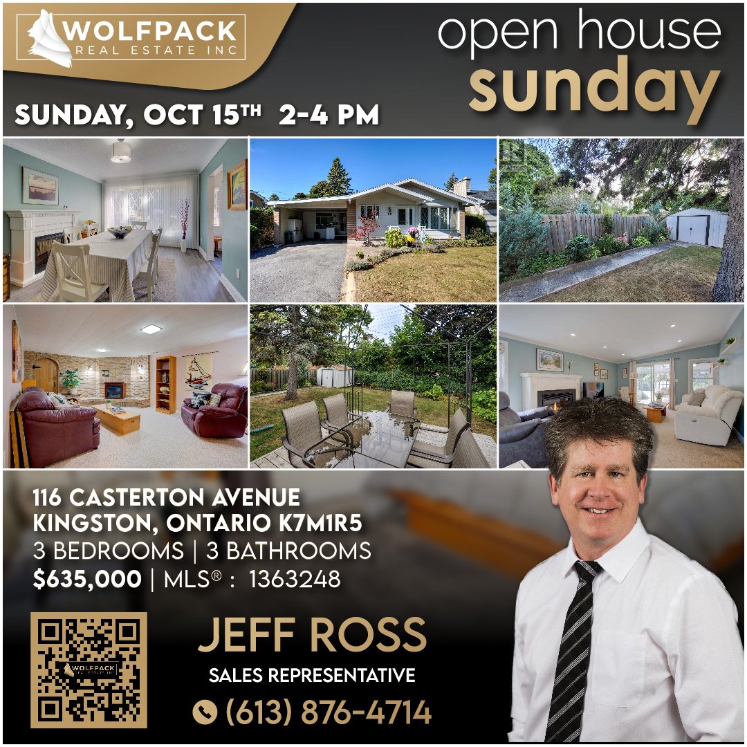 Open House Sun 2-4pm - Price Improvement 

#openhouse #ygkrealestate #ygkopenhouse #kingstonontario #jeffrossrealestate #priceimprovement #kingstonrealestate 

youtu.be/7t5dmbp1t30