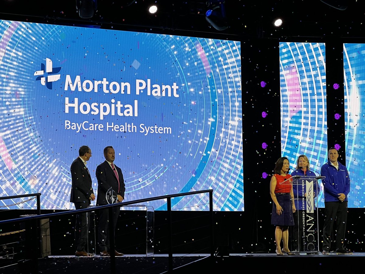 And the ANCC Pathway Award sponsored by @PressGaney goes to Morton Plant @BayCare! #MagnetPTECon