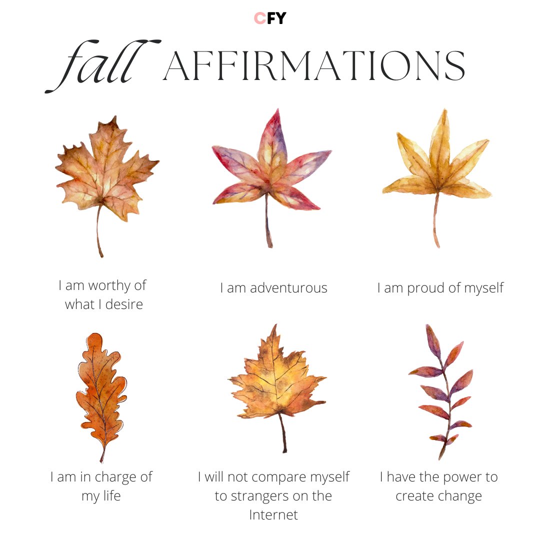 fall #affirmations 🍁🍂
.
.
.
.
#positvity #selfcare #selflove #fall #selfcaresunday #postivemindset #selfloveaffirmations
