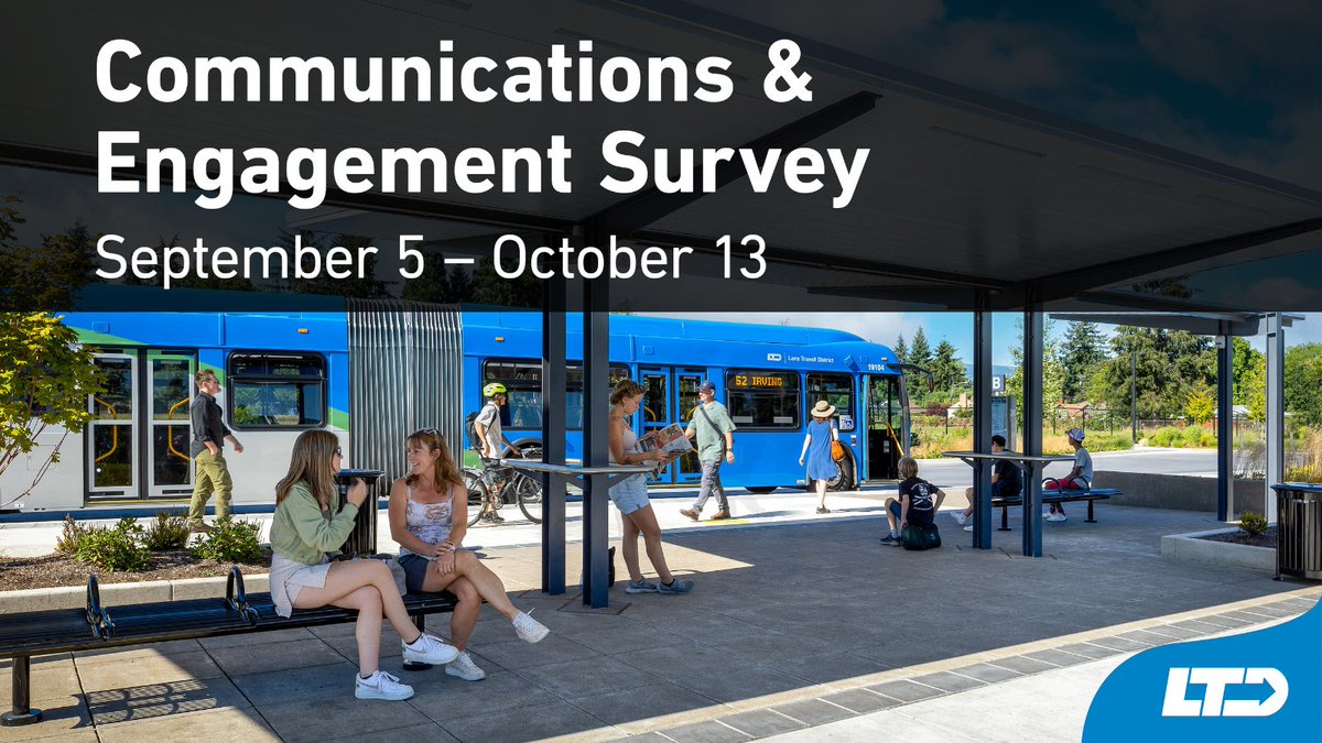 Last chance to complete the Communications & Engagement Survey! Tell us how you'd like to receive information and provide input on LTD's projects and initiatives and you could win $100! Learn more and take the survey: zurl.co/XY2Q