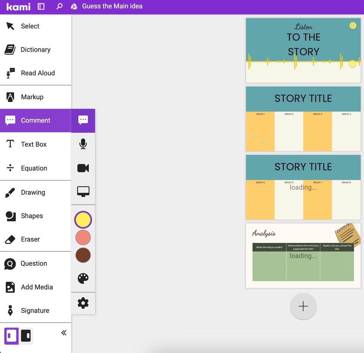 📚🗣️ Boost student engagement with this fantastic idea! 🎉 Record a story using voice comments in @kamiapp, then let students listen and predict the story's title. 🎙️📖 Encourage collaboration and critical thinking! 🧠✨ 

kami.app/Yyb-PvK-DGg-Wpt