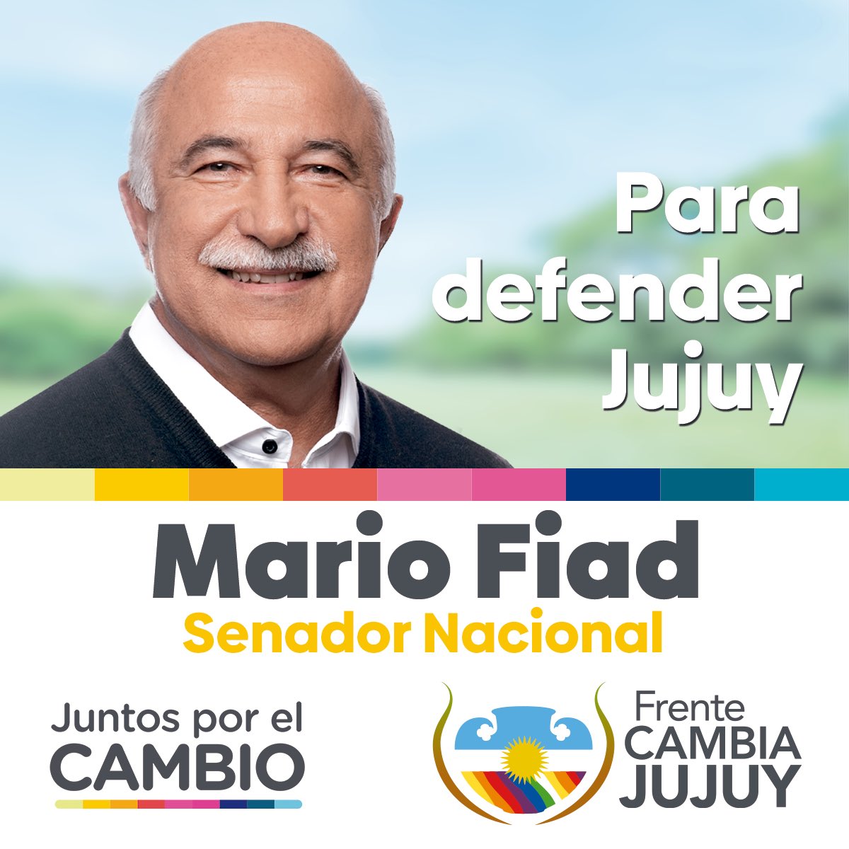 MarioFiad's tweet photo. Este 22 de octubre contamos con tu voto para defender #Jujuy. 

#FrenteCambiaJujuy #Lista502 https://t.co/cK9iA9wLIE