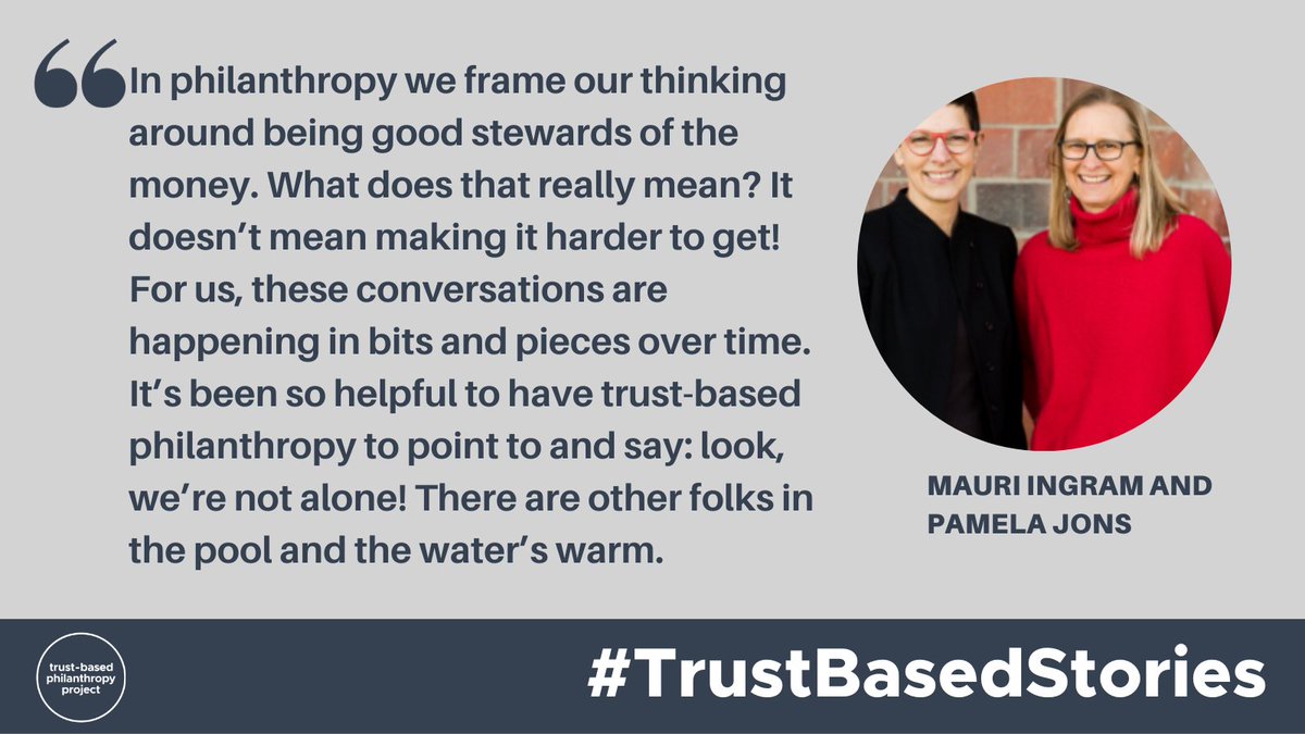 Can shifts in #grantmaking lead to deeper culture change?  Read the #TrustBasedStory featuring Whatcom Community Foundation to learn how gradual grantmaking shifts deepened their trust-based practices. bit.ly/3Qft5YC