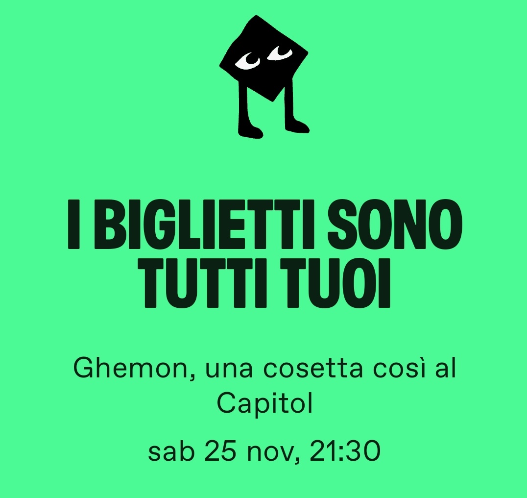 Certi amori non finiscono
Ciao <a href="/Ghemon/">Ghemon</a>, mica ci siamo dimenticati di te ❤️