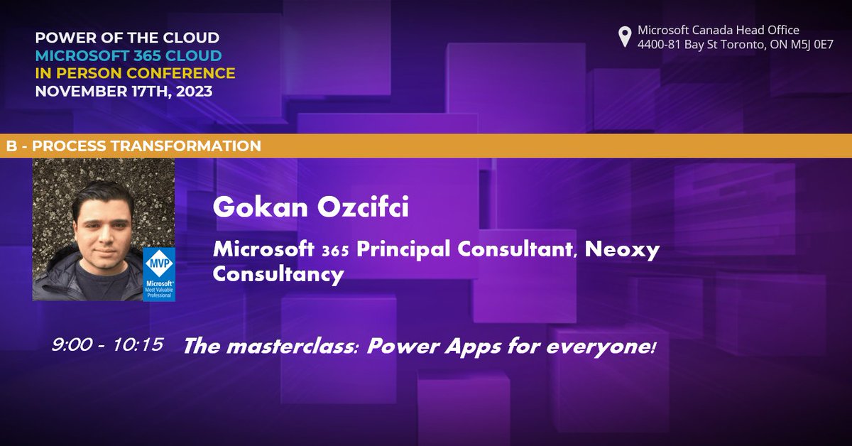 CloudPowerUser's tweet image. Are you ready for a masterclass in #PowerApps? If so, join @xgokan to learn about the benefits of taking a no/low code approach to building robust applications that seamlessly interface with SharePoint and Dataverse.

powerofthecloud.net

#POTC2023