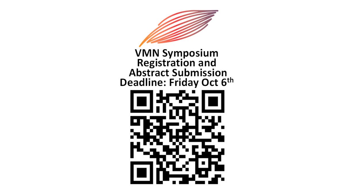 🚨It's happening today! 📢 The deadline for #VMN2023 abstract submissions is here! 
Make sure to get your abstracts and registrations in by midnight tonight to be part of our 2023 symposium.