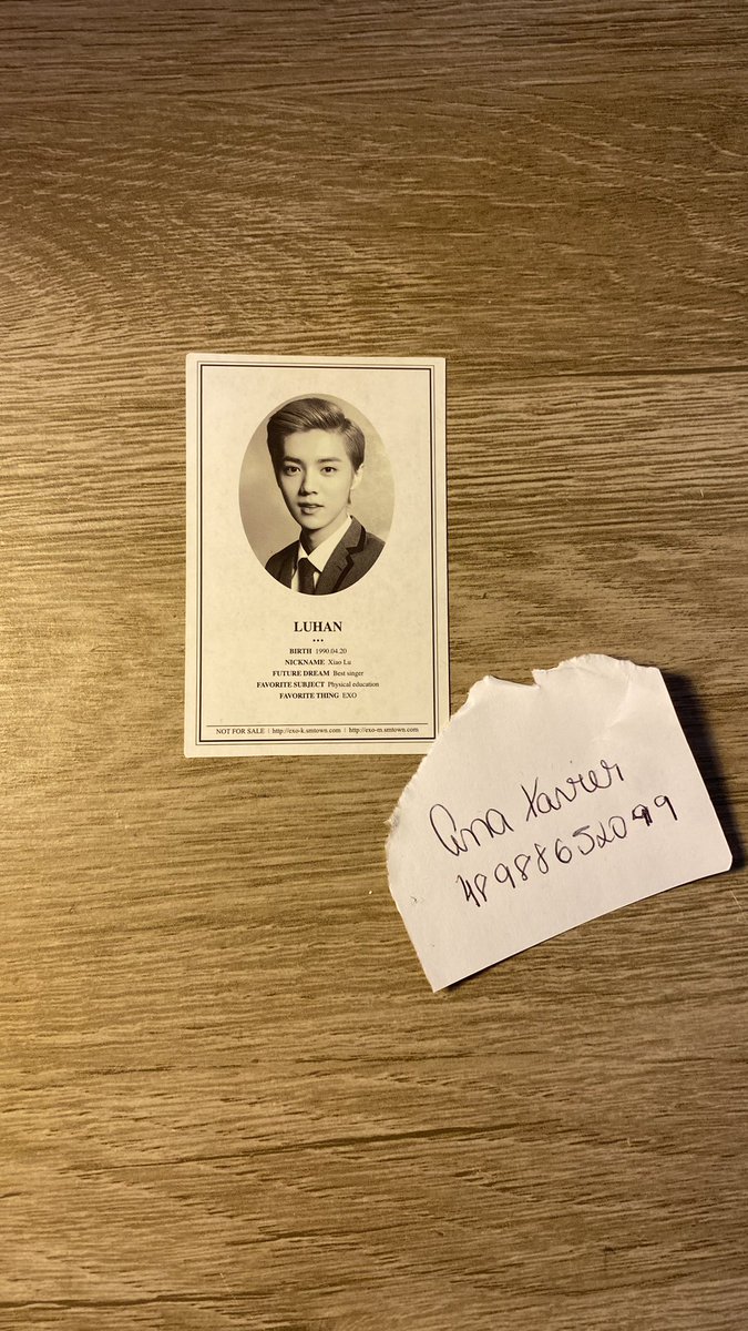 LUHANPlNK's tweet photo. Photocard LuHan Growl 

R$50 com frete incluso https://t.co/kybARWfLcy