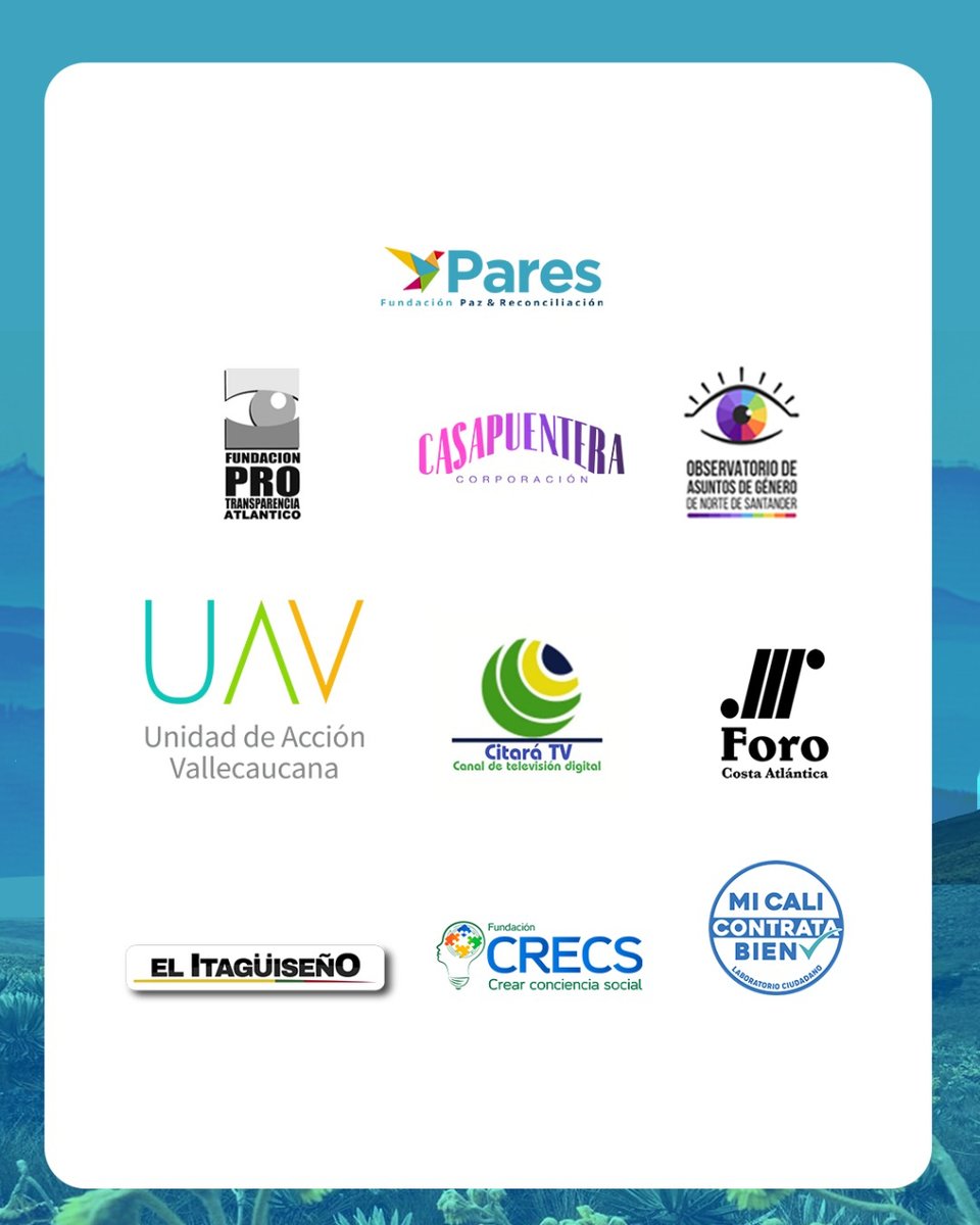 parescolombia's tweet photo. #RedLidderat 📢| La Fundación Paz &amp; Reconciliación (Pares), junto con diversas organizaciones y veedores ciudadanos de varios departamentos, presenta la Red de Líderes y Lideresas para la Defensa de la Democracia, la Transparencia y la Lucha Anticorrupción

Abrimos Hilo 👇

(1/7) https://t.co/mPLhM67uDo