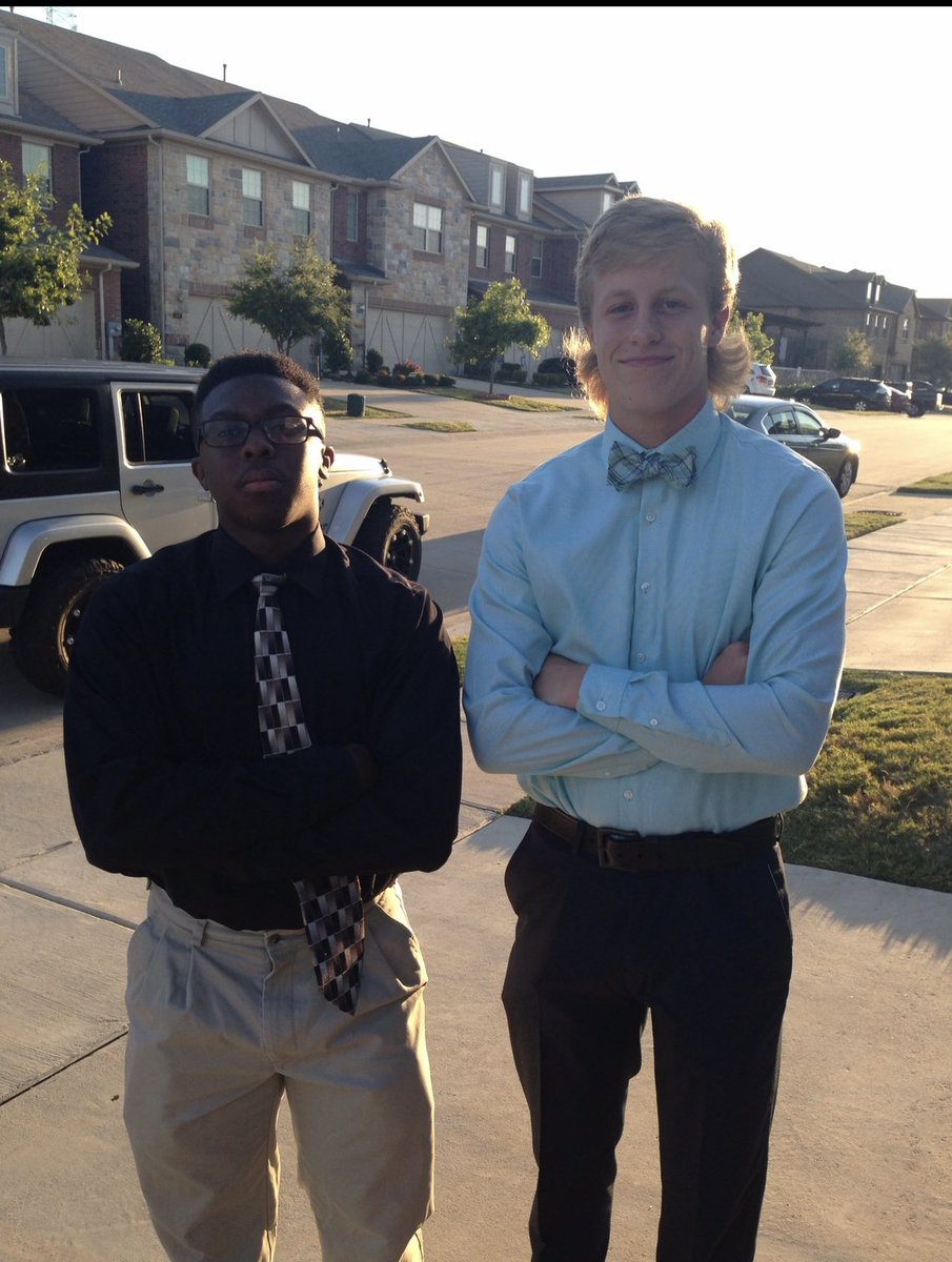 connorchoate1's tweet photo. Last time the broncos beat the chiefs? September of 2015. Here is a picture taken on a iphone 6 in September 2015 when I was on my way to homecoming with my man Chuk. I had a mullet also. #ChiefsKingdom https://t.co/9V1DDGVXf2