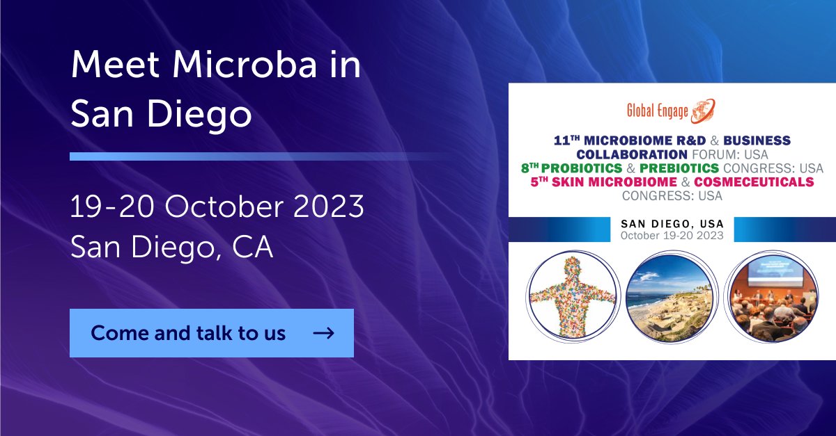 Join us in San Diego next week at #MicrobiomeForum! Meet Dr. Kylie Ellis, our Head of Research Partnerships, and learn about our approach to biotic discovery for probiotics, LBPs, prebiotics, and synbiotics. Kylie will also give a presentation on Day 2 at 10:20 PST.