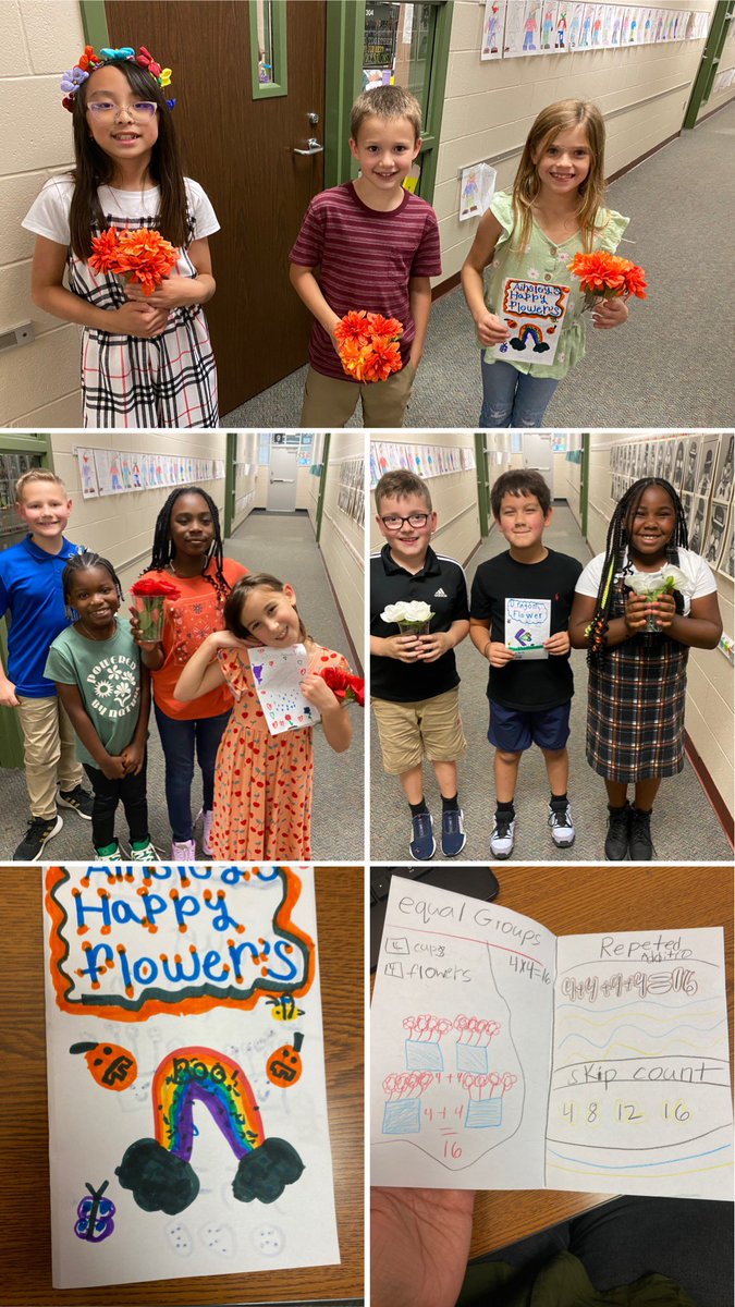 MsKnox_CE's tweet photo. Today, my 3rd graders worked in groups to design and create their own flower shop business. They were able to fill and deliver orders to some of the teachers at ESE. They practiced representing multiplication with equal groups and repeated addition! 👏🏽
#eseSOAR https://t.co/BVhpPeQ3Em