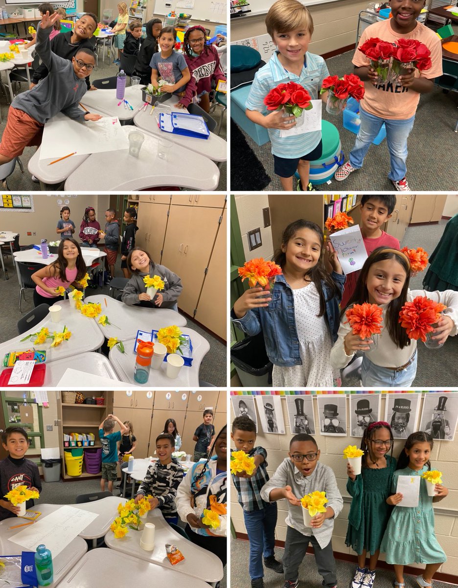 MsKnox_CE's tweet photo. Today, my 3rd graders worked in groups to design and create their own flower shop business. They were able to fill and deliver orders to some of the teachers at ESE. They practiced representing multiplication with equal groups and repeated addition! 👏🏽
#eseSOAR https://t.co/BVhpPeQ3Em