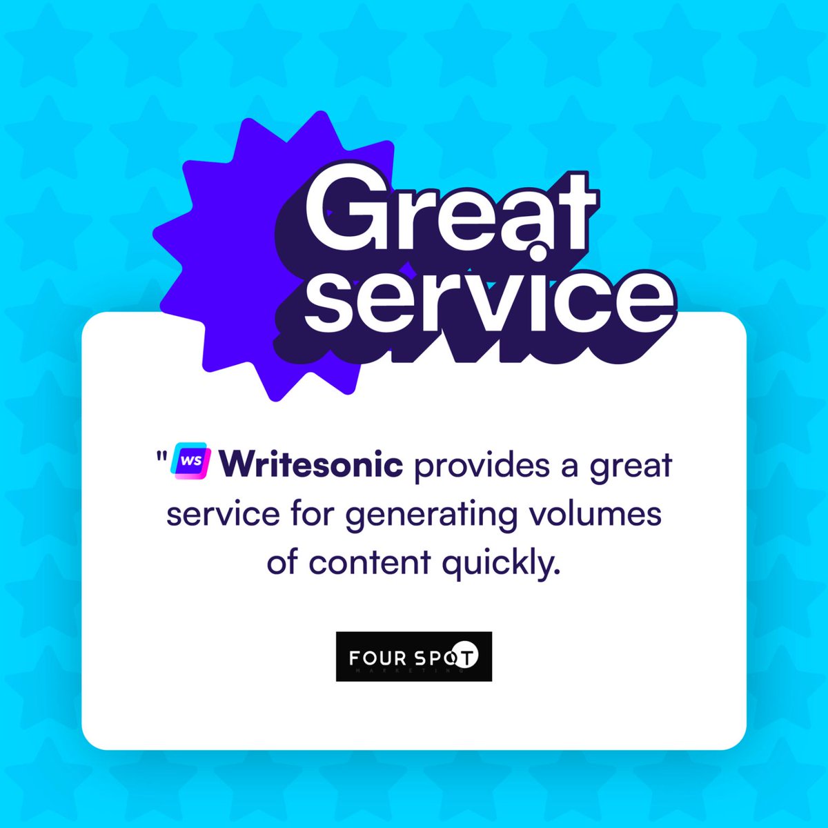 WriteSonic's tweet photo. Experience content creation like never before. Our clients attest to the speed and volume we deliver. Explore Writesonic 's bulk-generation capabilities today.

#bulkgeneration #aicontentcreation https://t.co/DLpbqJehJs