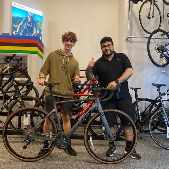 Thanks Theo! Congrats on your new beautiful bike - a Scott Addict 40 in Grey, it's really a great bike. Happy New Bike Day.

Hope you are enjoying your ride Theo!

Just want to thank you for supporting our bike shop.

#scottbikes #scottaddict40 #scottaddict #ridebikes #mynewbike