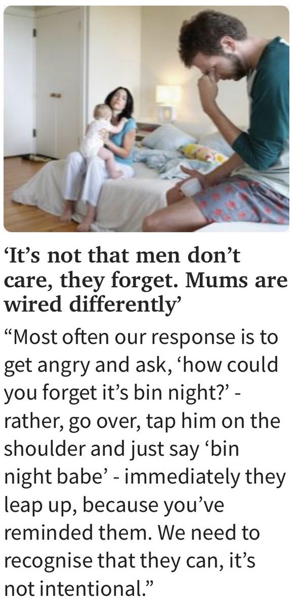 Interesting article in the Herald Sun. Now for the big question: do men who live alone never put their bins out because there’s no one to tap them on the shoulder? Bin rememberers need to protest!