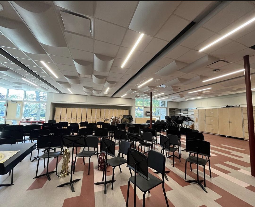 We had a very memorable day breaking in the new band room today! Very excited and grateful to start making music in this space! 🎶🎶
<a href="/NSArts1/">North Shore Fine & Performing Arts</a> <a href="/drzublionis/">Chris Zublionis, Ed. D.</a> <a href="/CarolASmyth/">Carol Ann Smyth</a> <a href="/SHELLNORTHSHORE/">North Shore CSD</a>