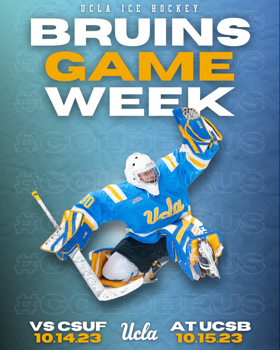 UCLAIceHockey's tweet photo. Start the countdown... https://t.co/y4181Kijqr