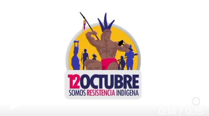 ETIQUETA DEL DÍA: 🇻🇪👊 #SomosResistenciaIndigena ¡Juntos somos Guaicaipuro, somos Patria rebelde irreverente!