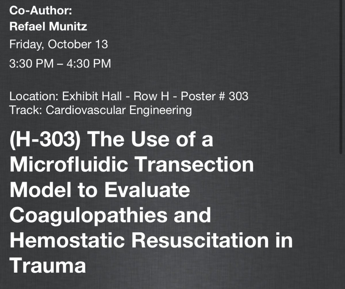 Susan Shea (@smshealab) on Twitter photo Come see our posters tomorrow at <a href="/BMESociety/">Biomedical Engineering Society</a> #BMES2023!
<a href="/PittTTMRC/">Pitt Trauma & Transfusion Medicine Research Center</a> Come see our posters tomorrow at <a href="/BMESociety/">Biomedical Engineering Society</a> #BMES2023!
<a href="/PittTTMRC/">Pitt Trauma & Transfusion Medicine Research Center</a>