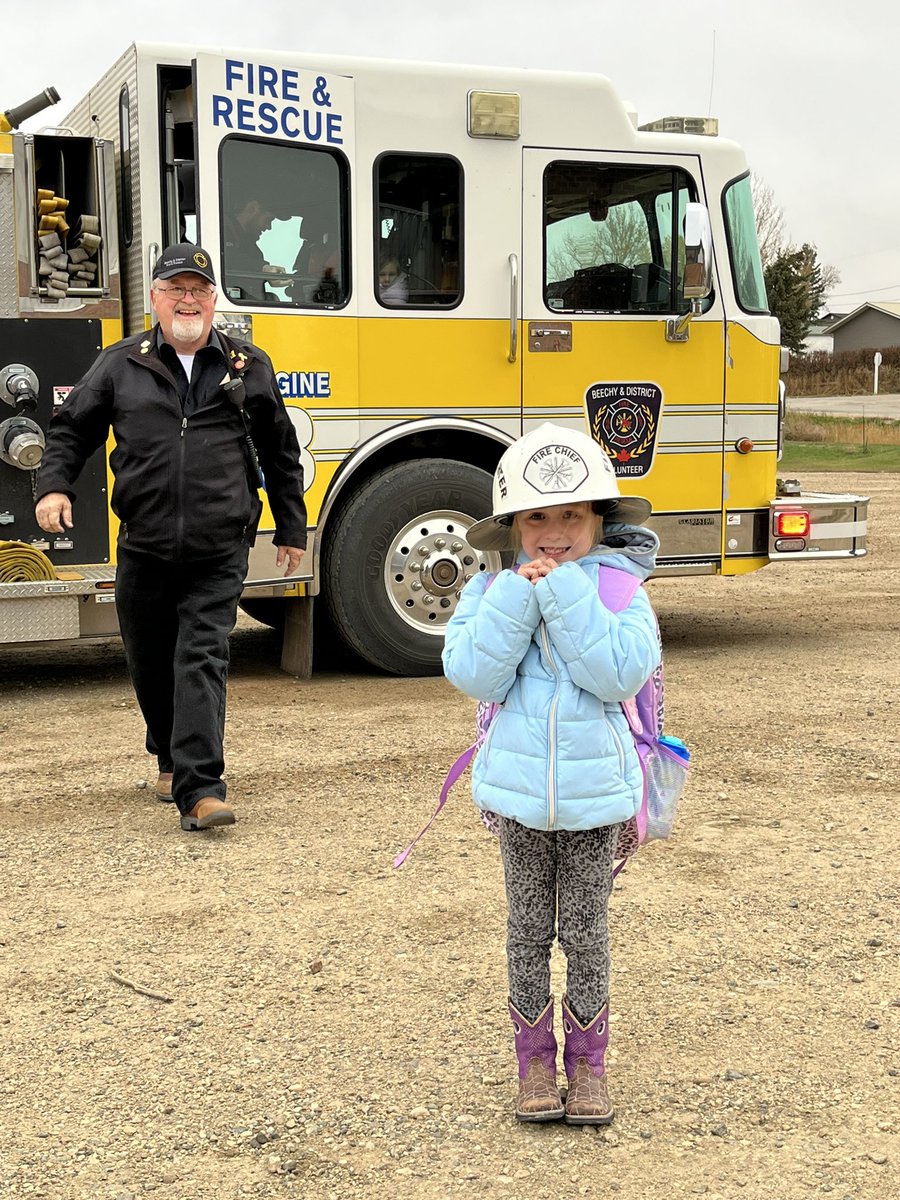 Thank you to Beechy fire department for taking time to teach us about fire safety#stopdropandroll