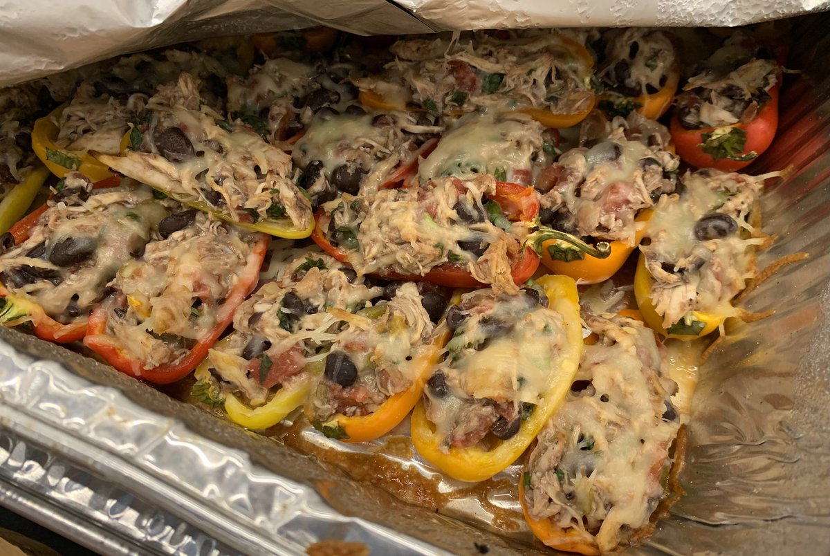 thedullguy's tweet photo. Ready to roll at Chefs Around The Table 2023. Hope the Southwest Mini Stuffed Peppers live up to the hype. Em the Sous Chef handling decorating detail as well. All to benefit @oggvalparaiso. Let’s go. #teacherlife #MTBoSCooks #GentlemenChefs https://t.co/TGd5YVJe8H