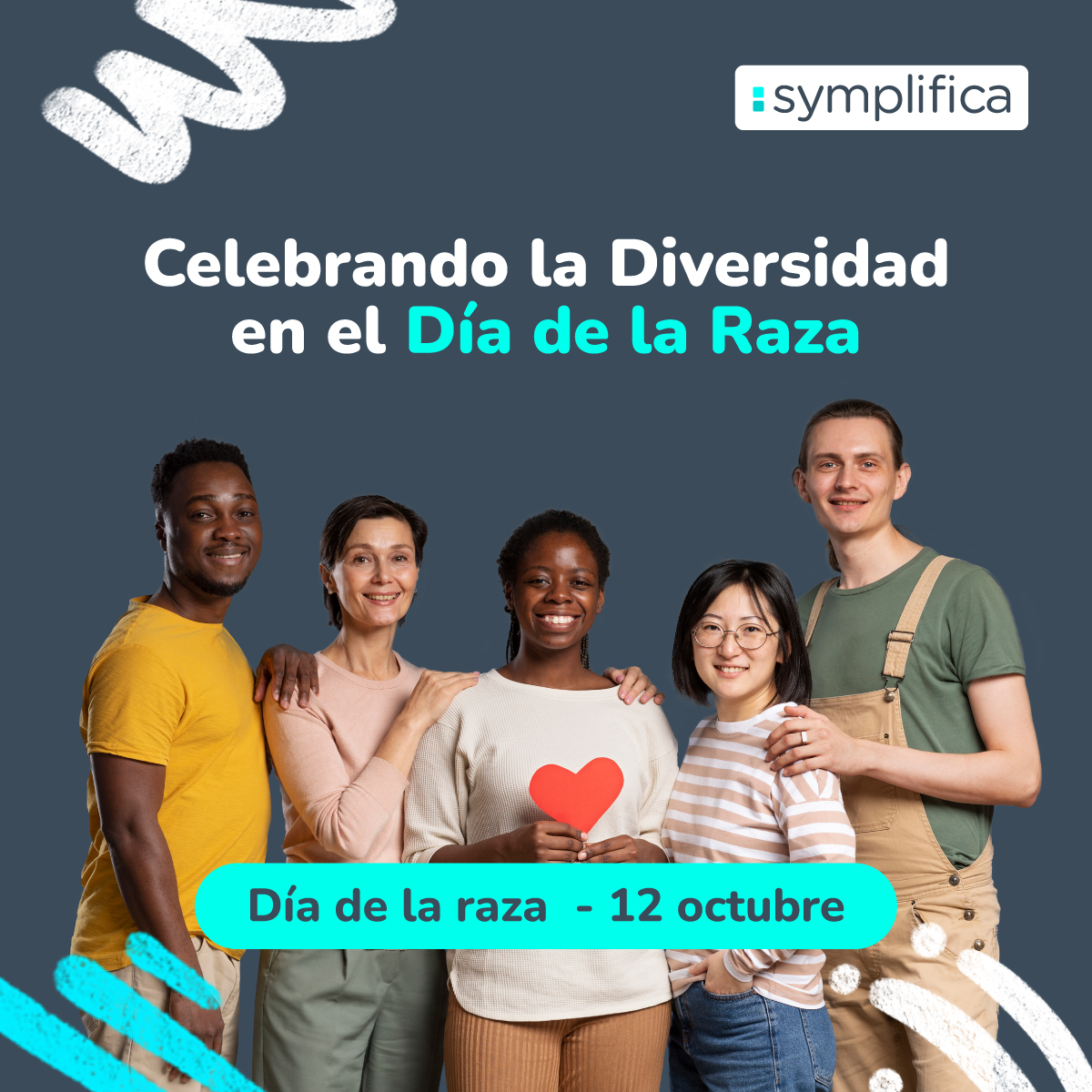 symplifica_'s tweet photo. 🌎 En el Día de la Raza, celebramos la diversidad en Symplifica y reafirmamos nuestro compromiso con la igualdad en el trabajo. 💪 Cada voz cuenta, cada miembro es esencial. ¡La diversidad nos impulsa hacia el éxito! #DíaDeLaRaza #IgualdadEnElTrabajo #Symplifica 😊🌟🤝 https://t.co/a6BQSsuXxH
