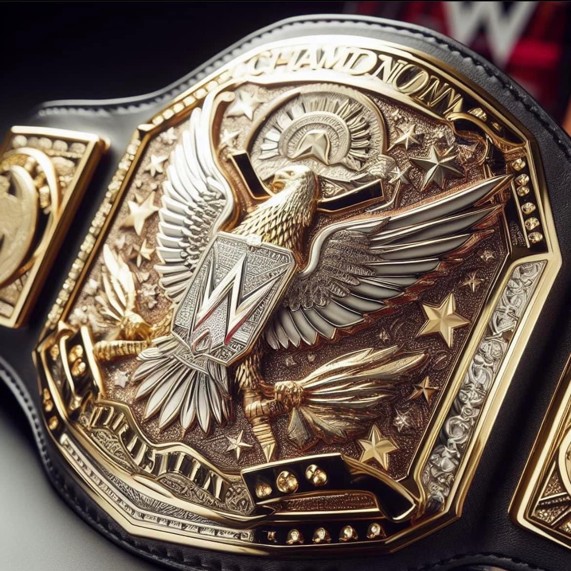 wrestlelamia's tweet image. An AI generated WWE Championship. 

W or L?