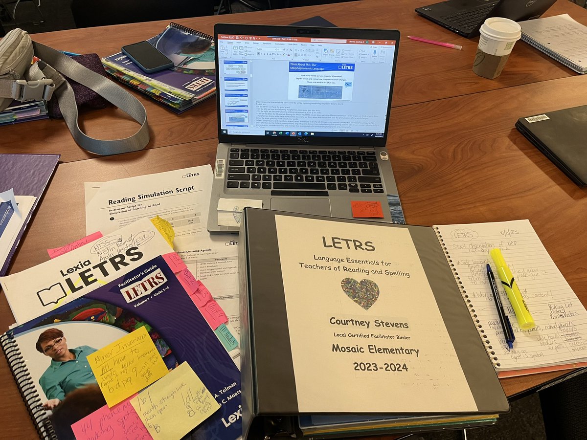 MES_Reading's tweet photo. Tell me you are preparing for an upcoming LETRS cohort without telling me. 😉 I am beyond excited to share this learning with several @fcpsnews teachers next week!  Thank you @FCPSElemLit for providing so many teachers with this amazing opportunity! @JeanWyche #LETRSinFCPS https://t.co/1dzojYCsQ6