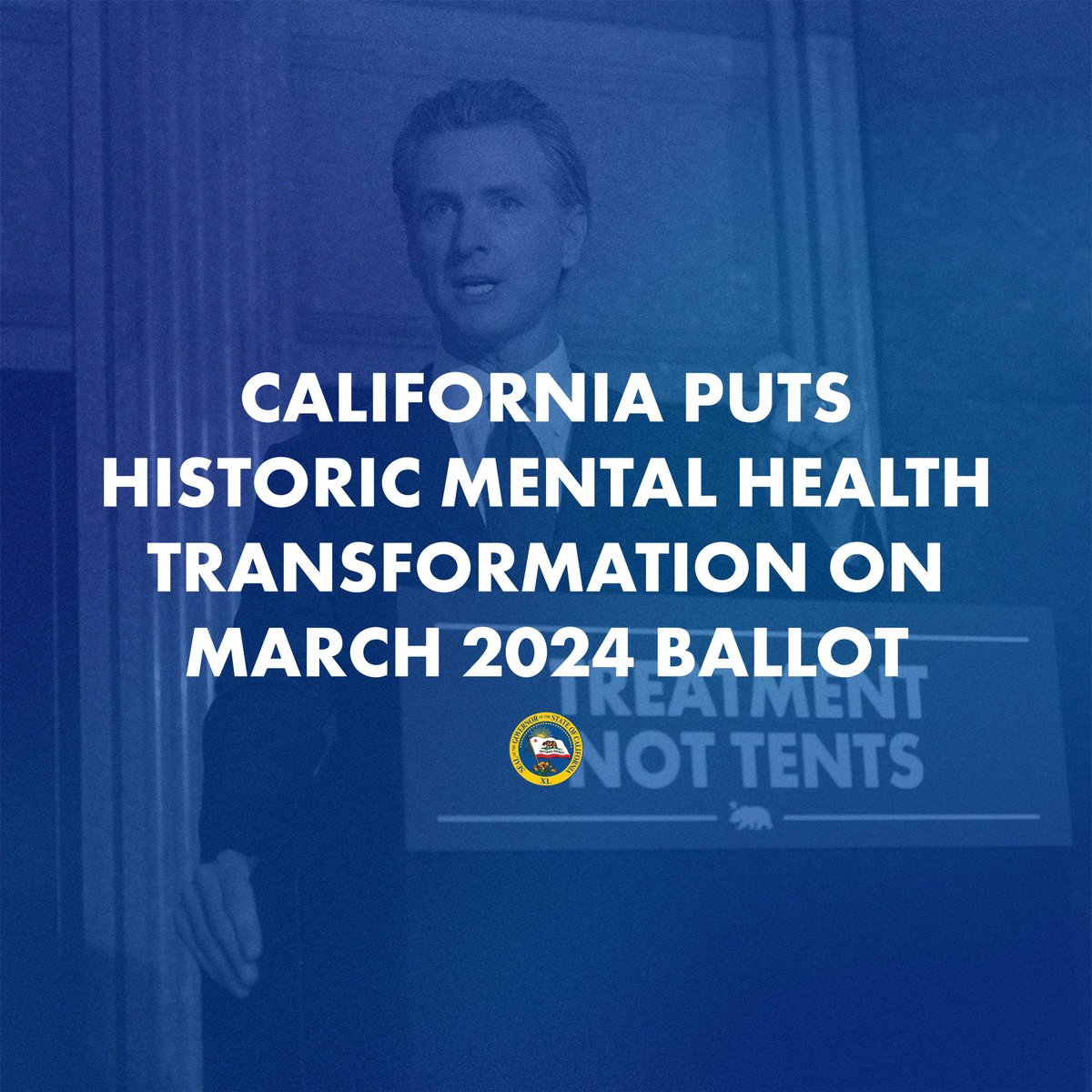 California is working to ensure those with serious behavioral health issues get the care they need. With a modernized Mental Health Services Act & new behavioral health beds & treatment slots, we're making good on promises made decades ago – with accountability for real results.