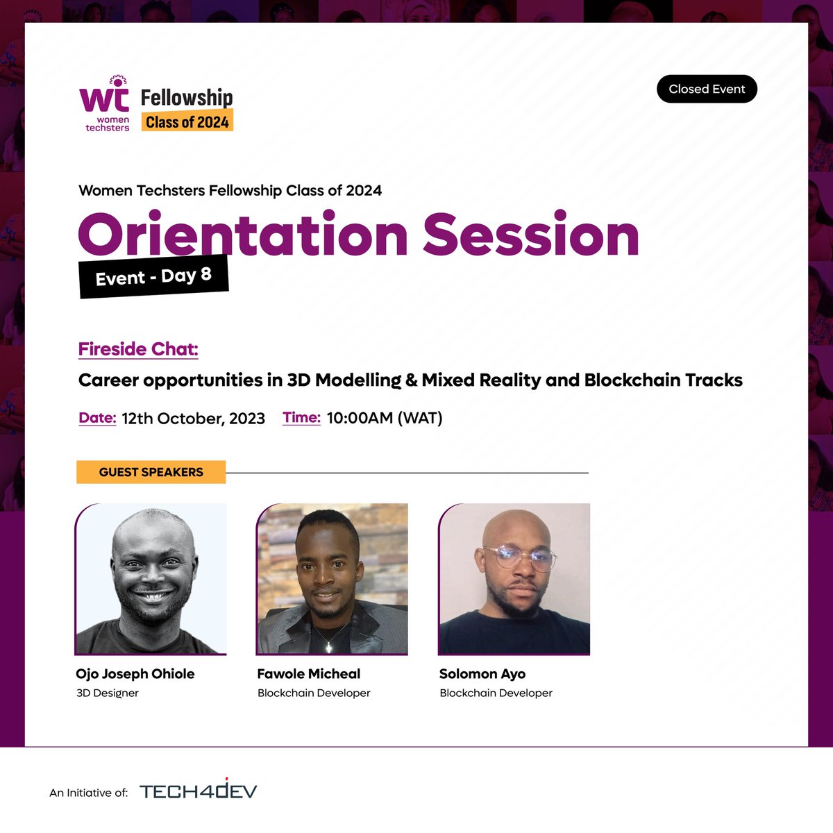 riodewems's tweet photo. Day 8 of  #WTFC24 Orientation program.

There's no alternative for the best, if you are the best opportunities will come to you.

Don't be stuck in tutorial hell.

You need grit.

 #WomenTechstersFellowship #WomenTechsters #AfricanWomanInTechnology #WTFC24Orientation #Tech4Dev https://t.co/2uVaMsD3CW