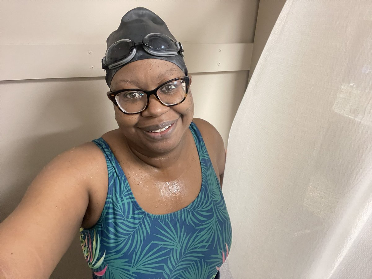 Swimming update: Gettin better at freestyle  Need to find a pool with deeper water (+ life guard) to adjust to that & learn to tread Teacher intro’d breast stroke My enthusiasm +8 My coordination -2 #learntoswim #adultslearntoswim #bettervacations