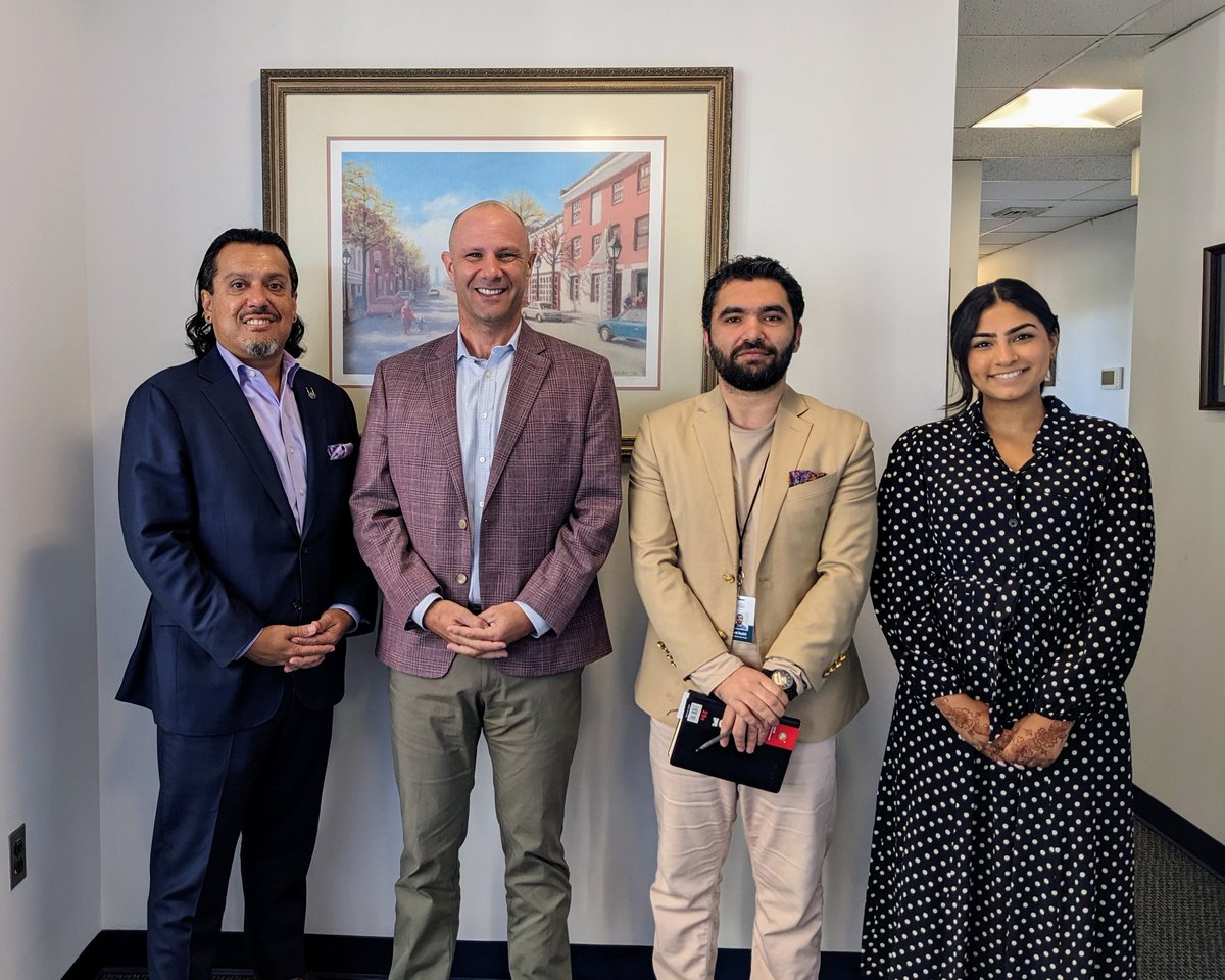 IRUSAdvocacy's tweet photo. #IRUSA, @MuslimHealth &amp; local partner @HijrahVA had a good #Advocacy meeting with Noah Simon, District Director for @RepDonBeyer (VA-8). We lobbied for the Afghan Adjustment Act, to strengthen #SNAP benefits in a #FarmBill Reauthorization &amp; to expand #Healthcare access! https://t.co/ay19tB2lfK