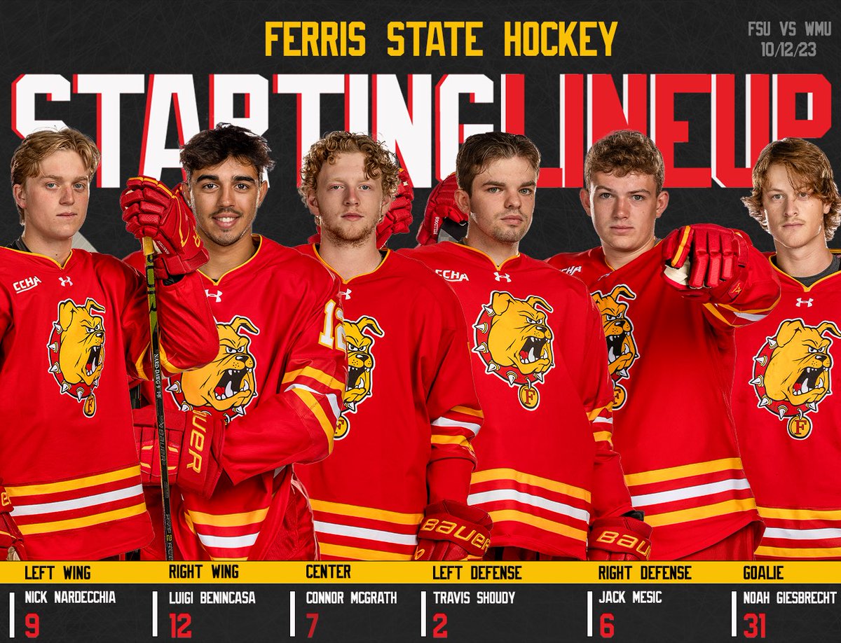 Here are tonight’s starters! Almost game time!