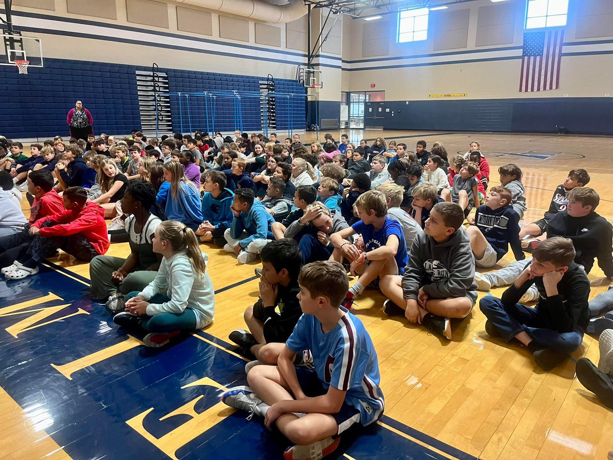 Was blessed with the opportunity today to talk in front 5th and 6th graders at Landis Run Intermediate School about my story, hard work, and overcoming obstacles. Loved every second of it!❤️ #BiggerThanFootball