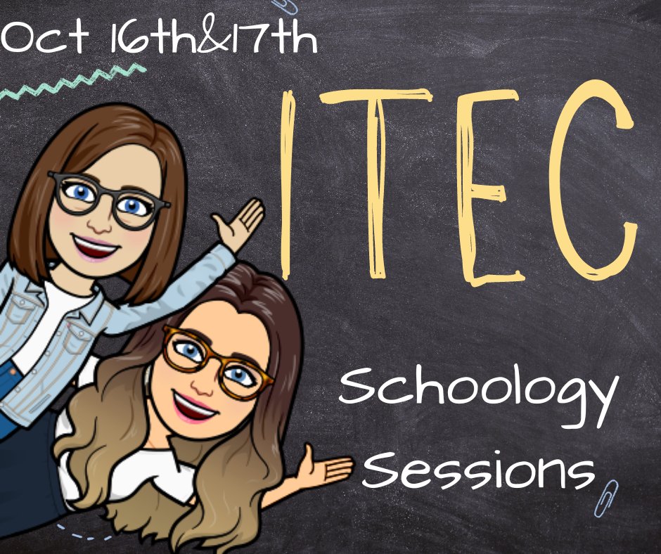 Celeste_EdTech's tweet image. Come see me at ITEC next week! My sessions cover Schoology 101 and Leveraging Schoology&apos;s Assessments! #itecia #schoology #assessment #icsd