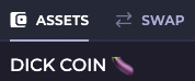 HELDiWanKenHODL's tweet photo. ๐ Want $DICK โ
โ
#Associate: 0.0.781589 ๐
โ
โค๏ธ | โป๏ธ | Tag #DICKLess Frenz ๐
โ
Another Airdrop Round: #THOONโข๏ธ https://t.co/SZ4sbpINnR