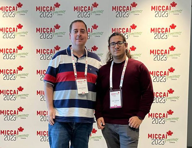 jbernoz's tweet photo. It’s a wrap! So happy to have had the chance to attend @MICCAI_Society with @yael_tudela Looking forward to come back to @CVC_UAB to work harder thanks to the inspiring works we have had the chance to discover. See you soon! #MICCAI2023 #cvcmoves https://t.co/1rPKmWzrHa