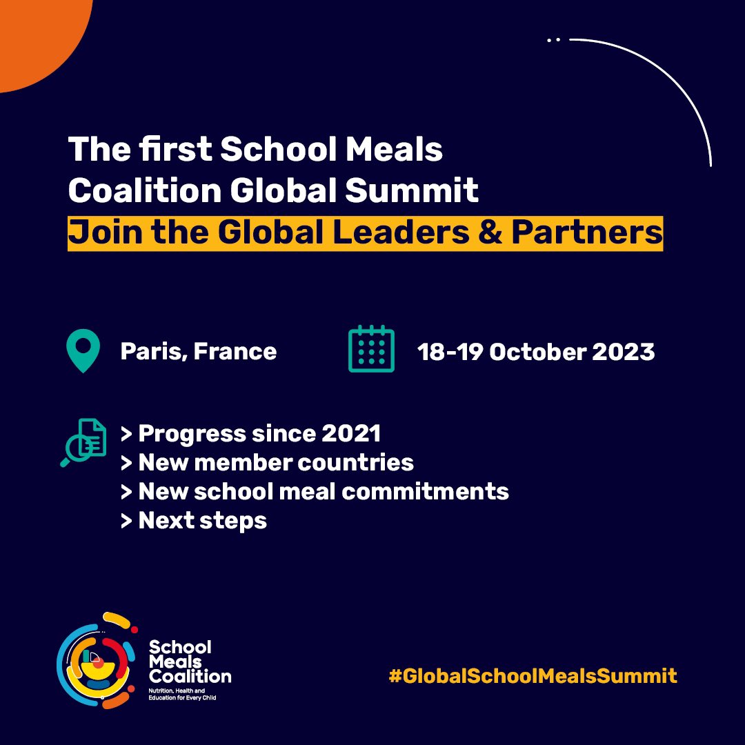 📢 @NHGSFP joins @SchoolMeals_ Coalition at #GlobalSchoolMealsSummit #Paris 🇫🇷 to share our progress in supporting @NigeriaGov to improve #SchoolMeal programs 🧗for every child to receive a nutritious meal everyday by 2030. Together we can! Join us👉shorturl.at/AEX38