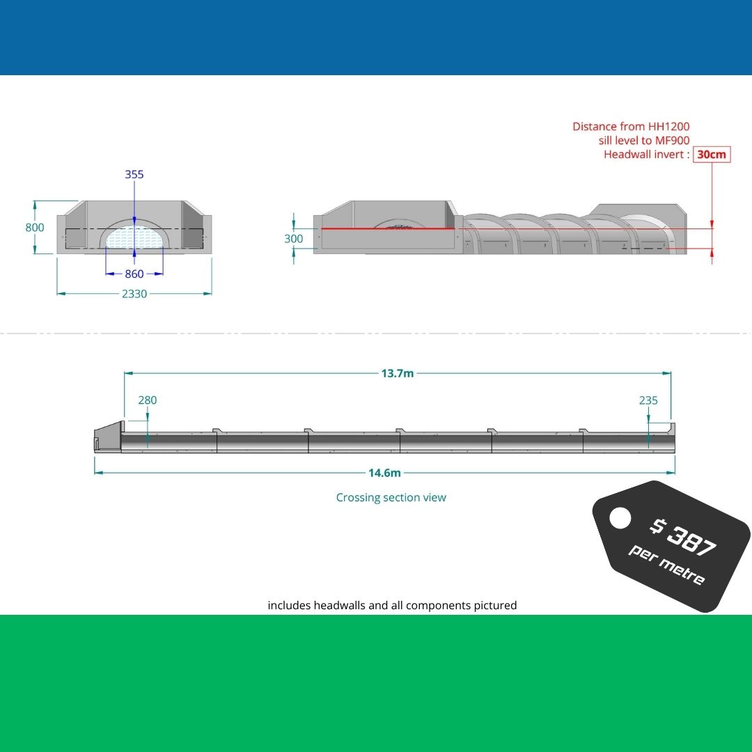 The MaxiFlow 900 field drain is now available! 

A 5 piece crossing like the one pictured here works out at $387/metre.

📱 Give us a call today to discuss 1800 254 594

#theFarmersFriend #fielddrain #canefarming