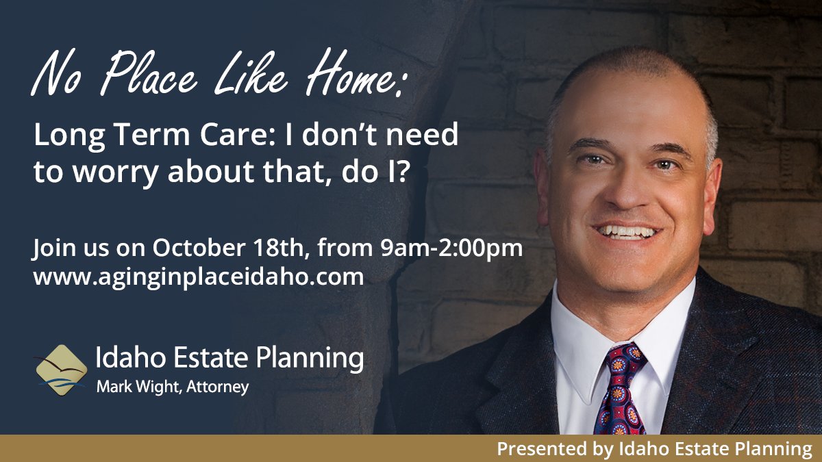 I hope you'll join us, virtually.  aginginplaceidaho.com