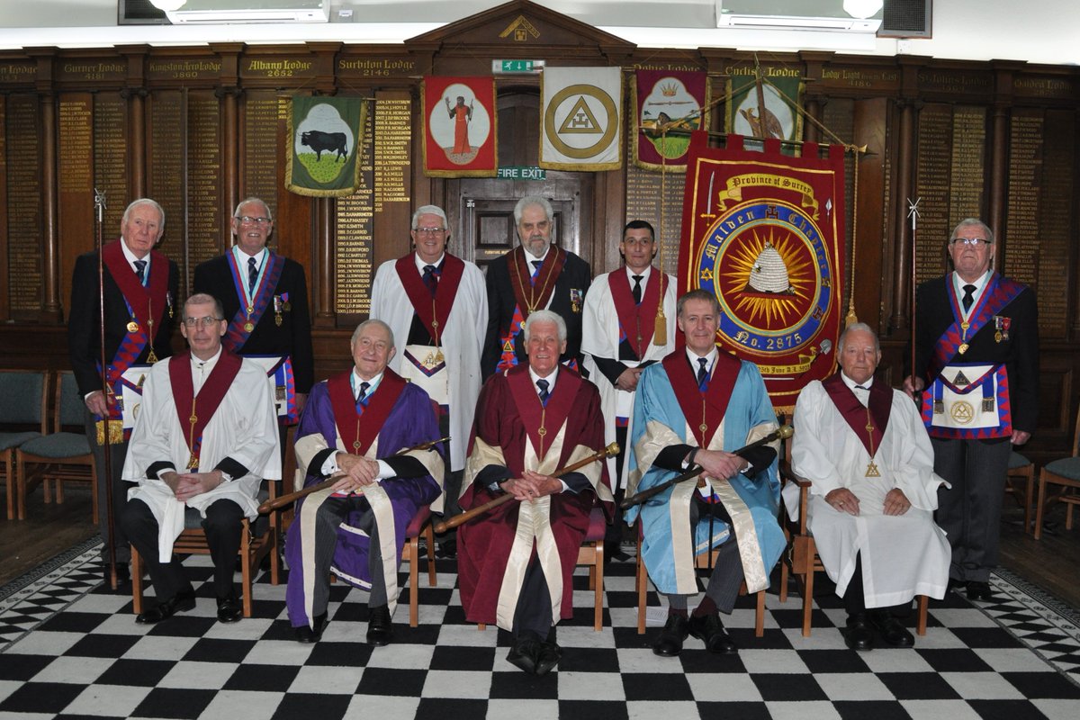 Malden Chapter No 2875 Centenary Convocation and New Banner Dedication Ceremony. A beautiful Ceremony unveiling their stunning new Banner. In attendance were The Most Excellent Superintendent and the #RoyalArch Executive. #Freemasons #Freemasonry #Freemason @UGLE_GrandLodge